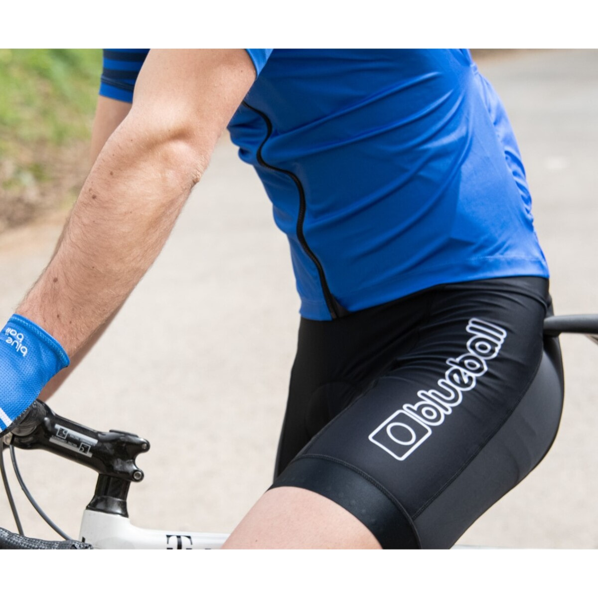 CULOTTE DE COMPRESIÓN CICLISMO PARA HOMBRE CORTO BLUEBALL EN NEGRO
