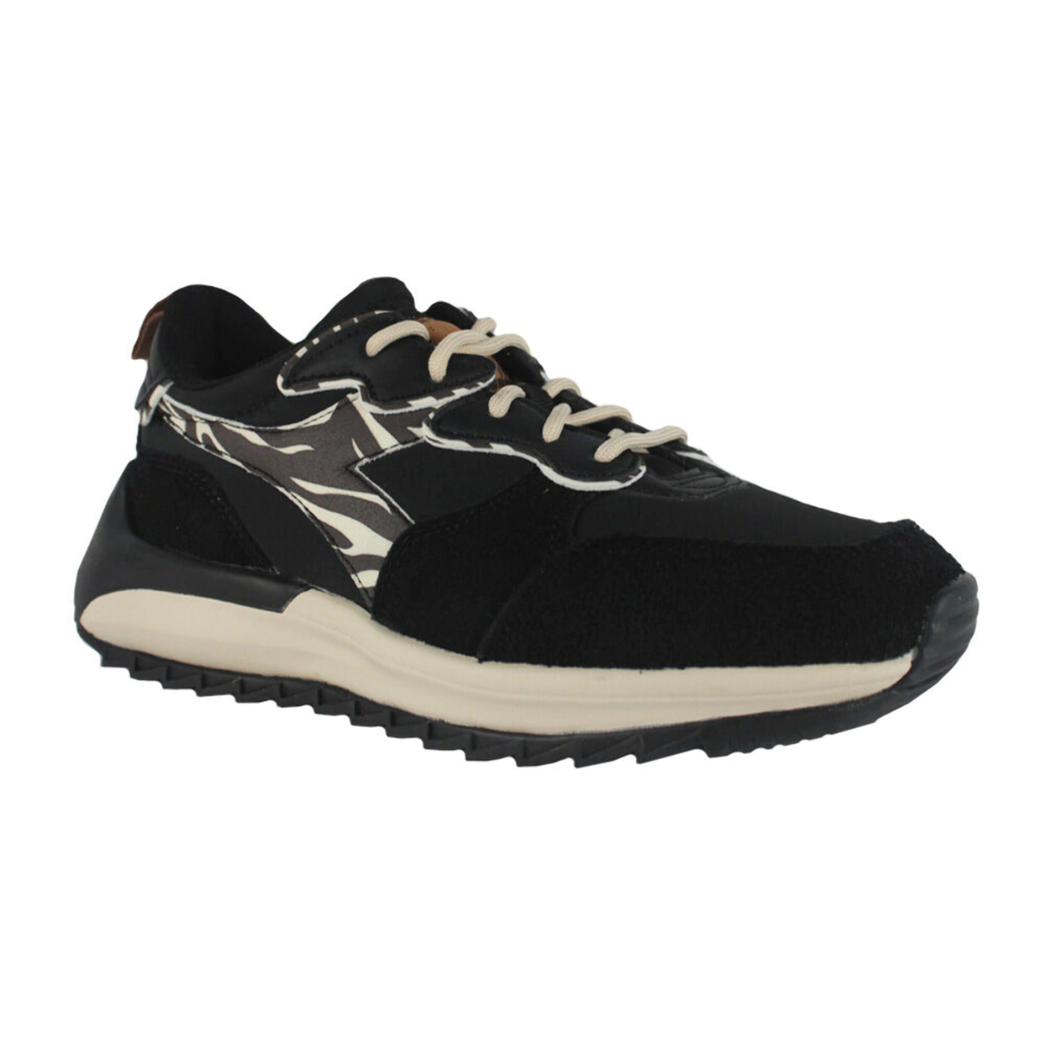 Zapatillas Sneaker para Mujer - DIADORA Jolly animalier 501.178617 01 C9994 Black/Parchment