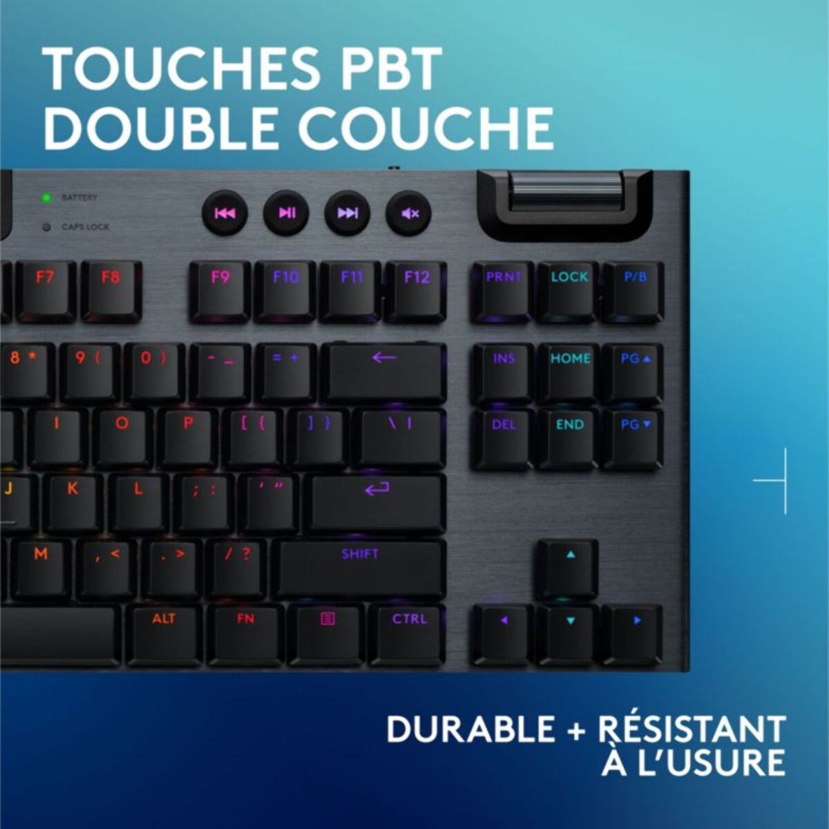 Clavier gamer sans fil LOGITECH G915 X Lightspeed TKL Tactile Noir