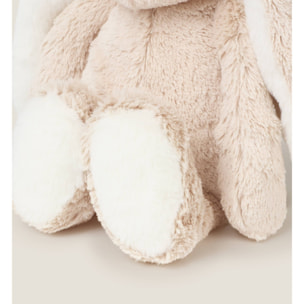 Muñeco de peluche conejito Carfi color gris piedra oscuro