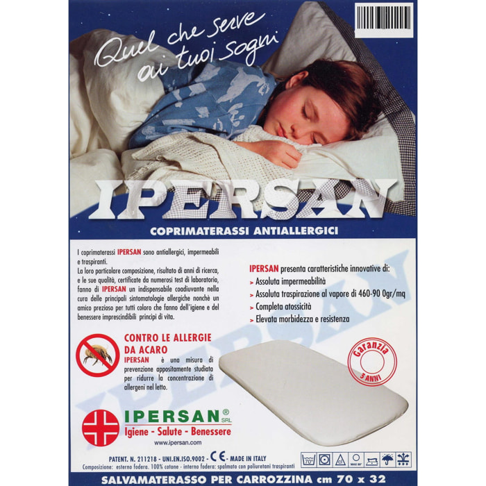 Coprimaterasso Sanitario IPERSAN Baby Bianco