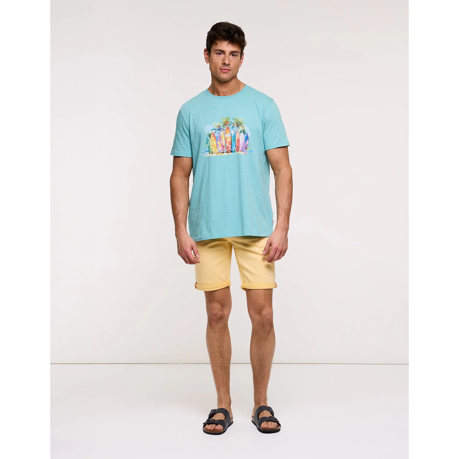 Camiseta Manga Corta Turquesa - Acko