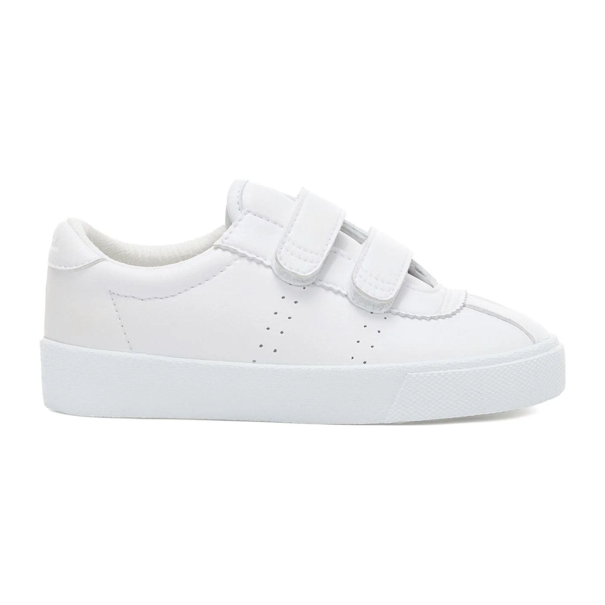 Sneakers Superga Bambino/A Bianco 2843 KIDS CLUB S STRAPS VEGAN MATERIAL
