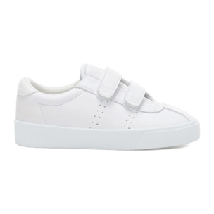 Sneakers Superga Bambino/A Bianco 2843 KIDS CLUB S STRAPS VEGAN MATERIAL
