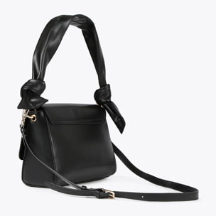 Borsa a tracolla con occhielli in metallo quadrati