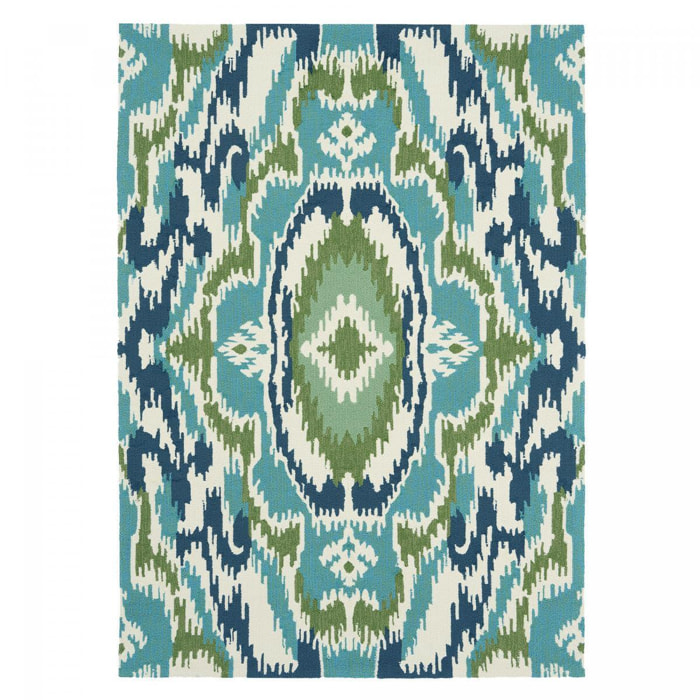 Tapis extérieur tissé kilim rectangle NUITORP