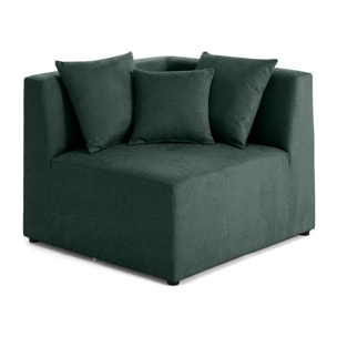 Amalfi - module d'angle réversible - en tissu - Vert
