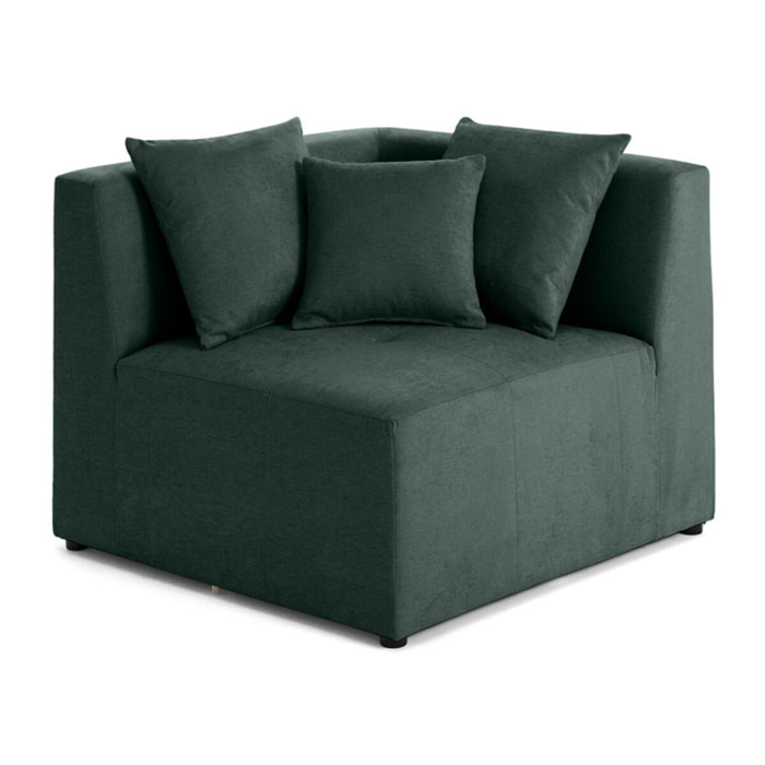 Amalfi - module d'angle réversible - en tissu - Vert
