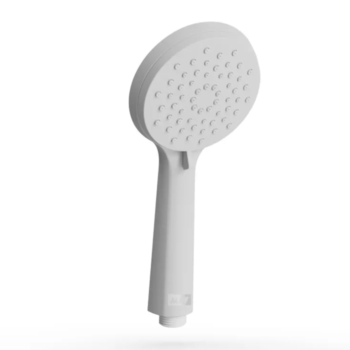 Pommeau de douche MSV Ezio Blanc matt – 3 fonctions – Économie d'eau 69 % – Ø 100 mm