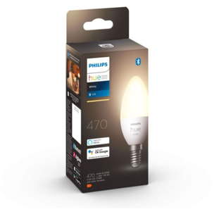 Ampoule LED connectée PHILIPS HUE E14 White Flamme
