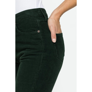 PANTALONE CINQUE TASCHE COMFORT FIT IN VELLUTO STRETCH 1000 RIGHE