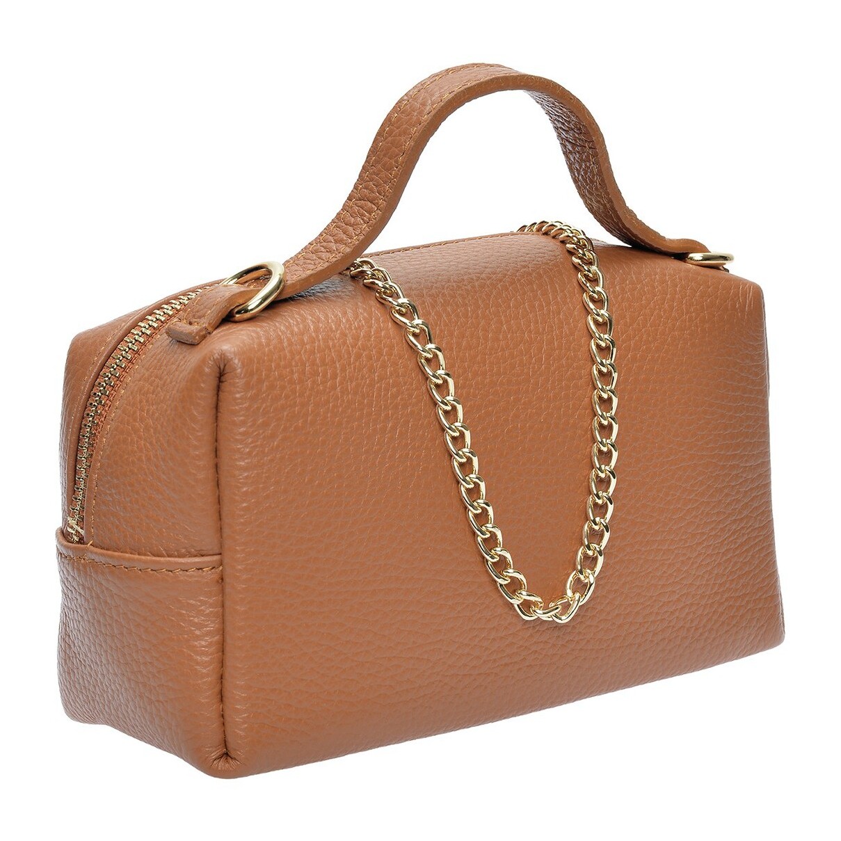 Borsa a spalla Anna Luchini Cammello