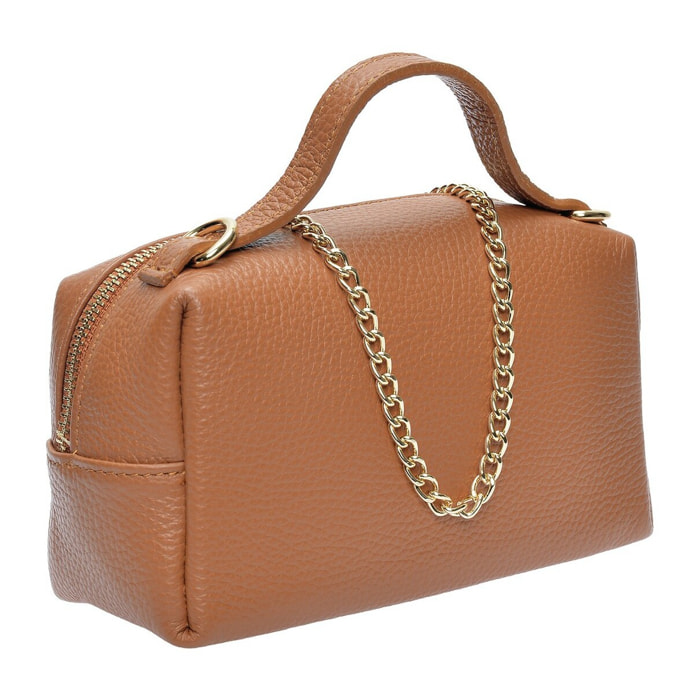 Borsa a spalla Anna Luchini Cammello