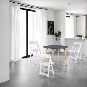 Pack 4 sillas plegables Pleggo Blanco