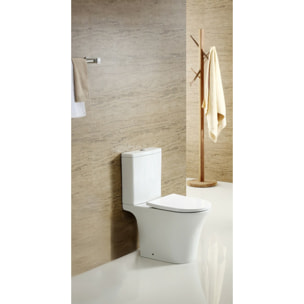WC à poser sans bride, avec abattant softclose - remplissage par le bas (SATBRE030RREXVP)