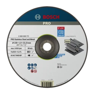 Disque EXPERT à tronçonner BOSCH à moyeu plat Spécial métaux 350X2.8X25.4 MM - Lot de 10 - 2608600543