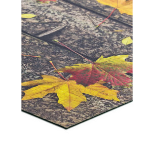SPRINTY Alfombra vinílica de cocina diseños otoñales en amarillo, varias medidas disponibles.