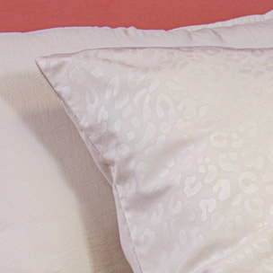 Parure de lit polyester réversible 2 places imprimé léopard SOPHIE