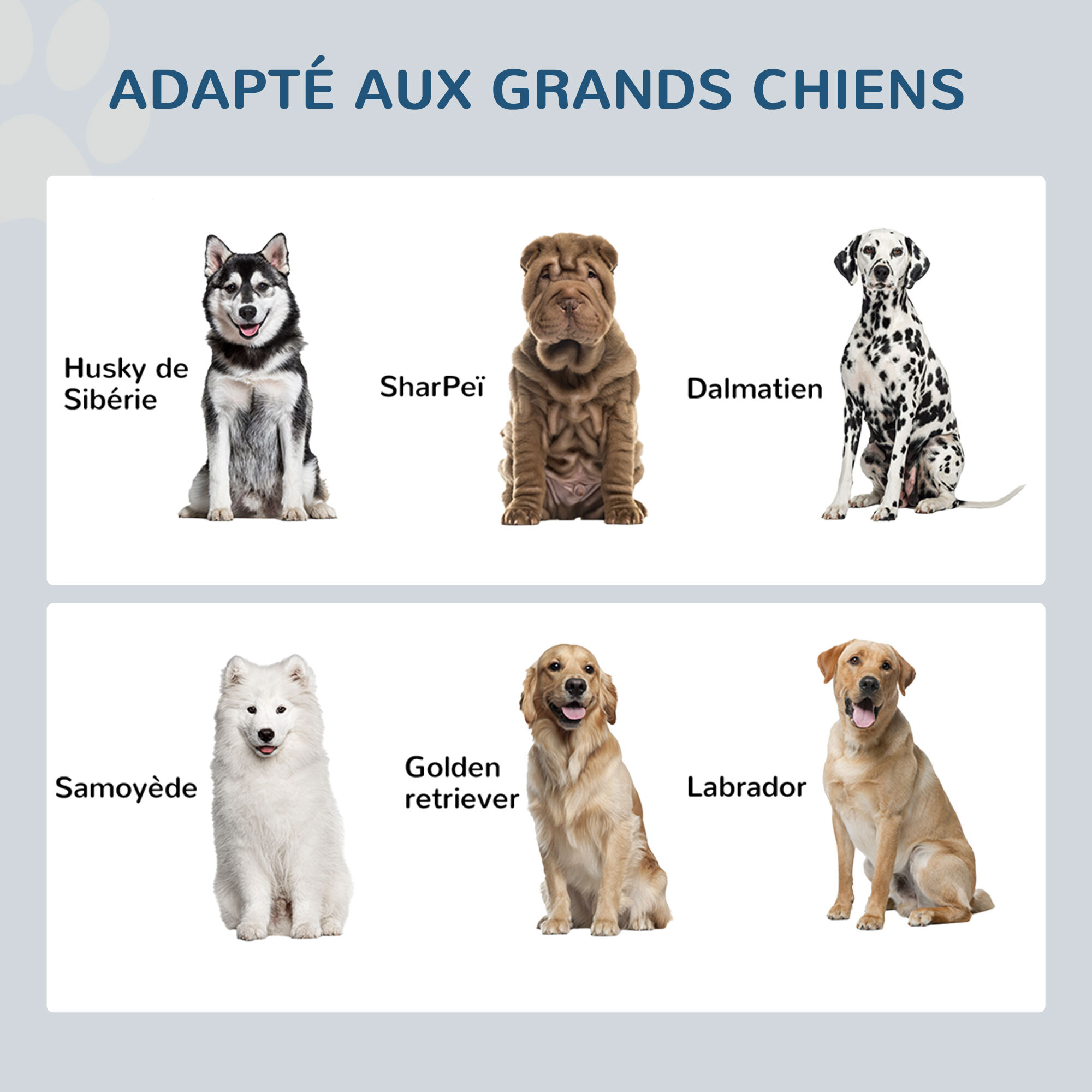 Gamelle double chien chat - porte-gamelles surélevé rangement 2 en 1 - tiroir, 2 gamelles - acier inox. MDF blanc gris