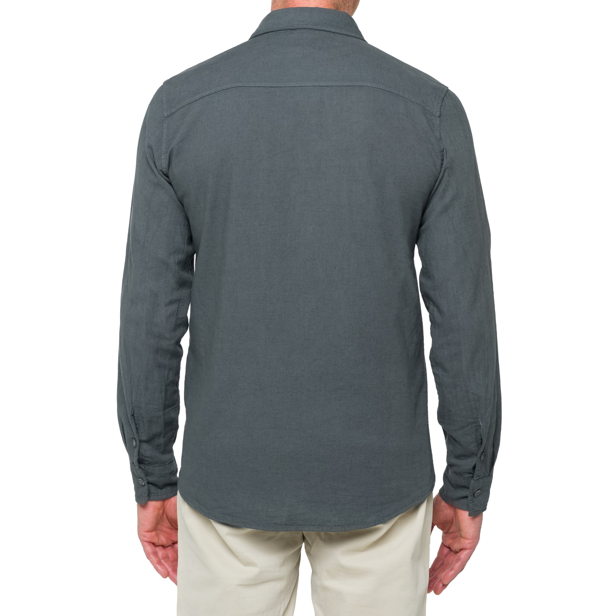 Camicia in lino Hot Buttered Saunders Grigio