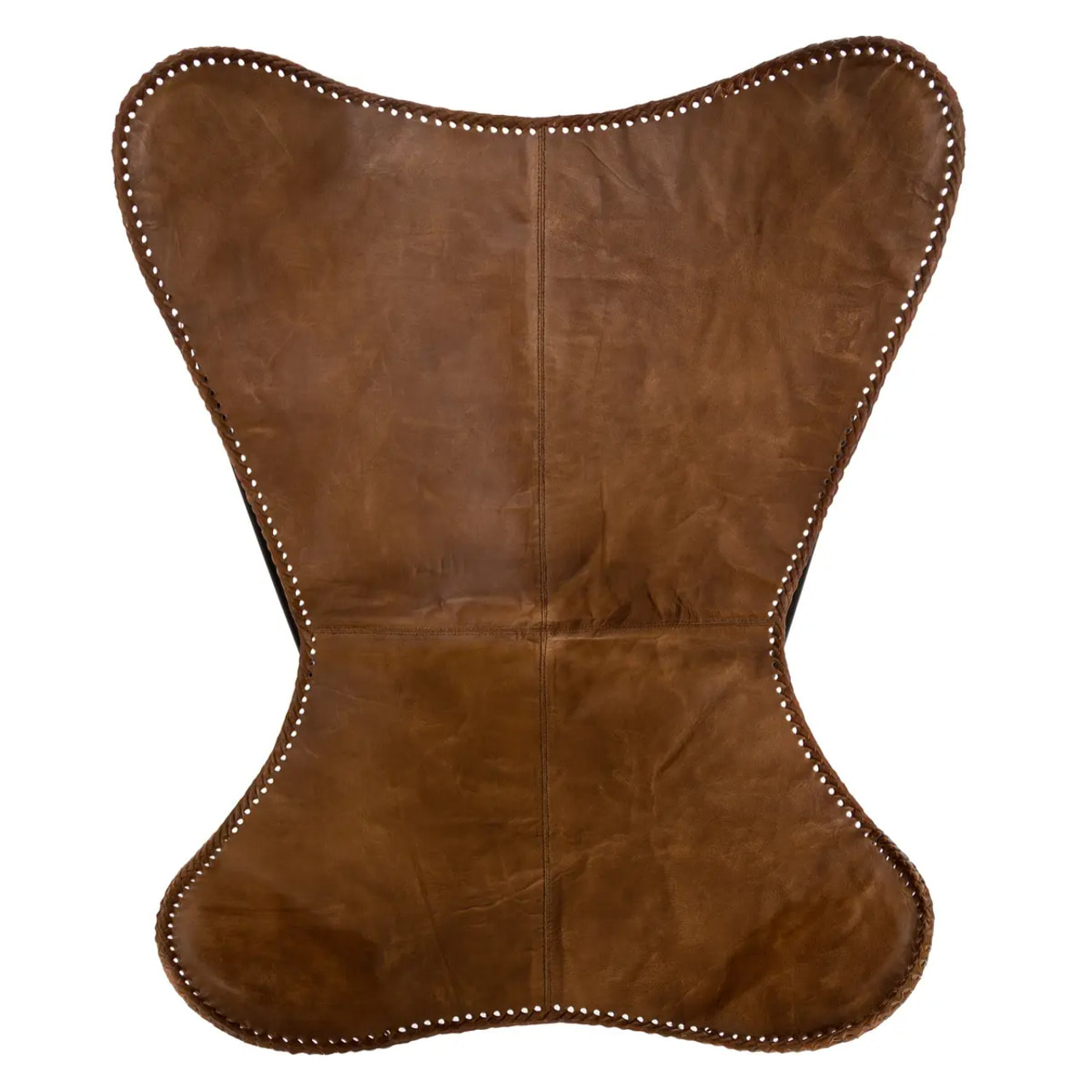 Housse "Dario" cuir marron cognac