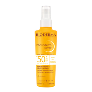 Photoderm SPF50+  - Spray solaire Hydrant Invisible Peaux Sensibles 200 ml