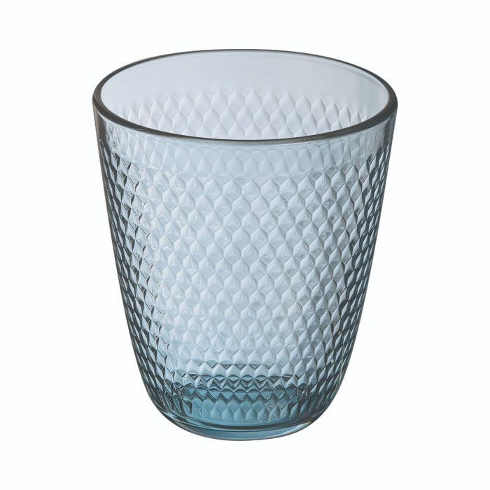 6 Verres bleus 31 cl Pampille Color