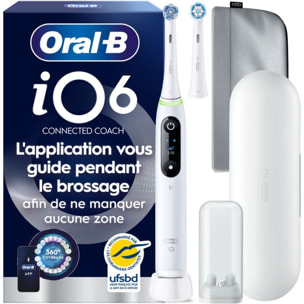 Brosse à dents électrique ORAL-B iO6 Series White Luxe Edition