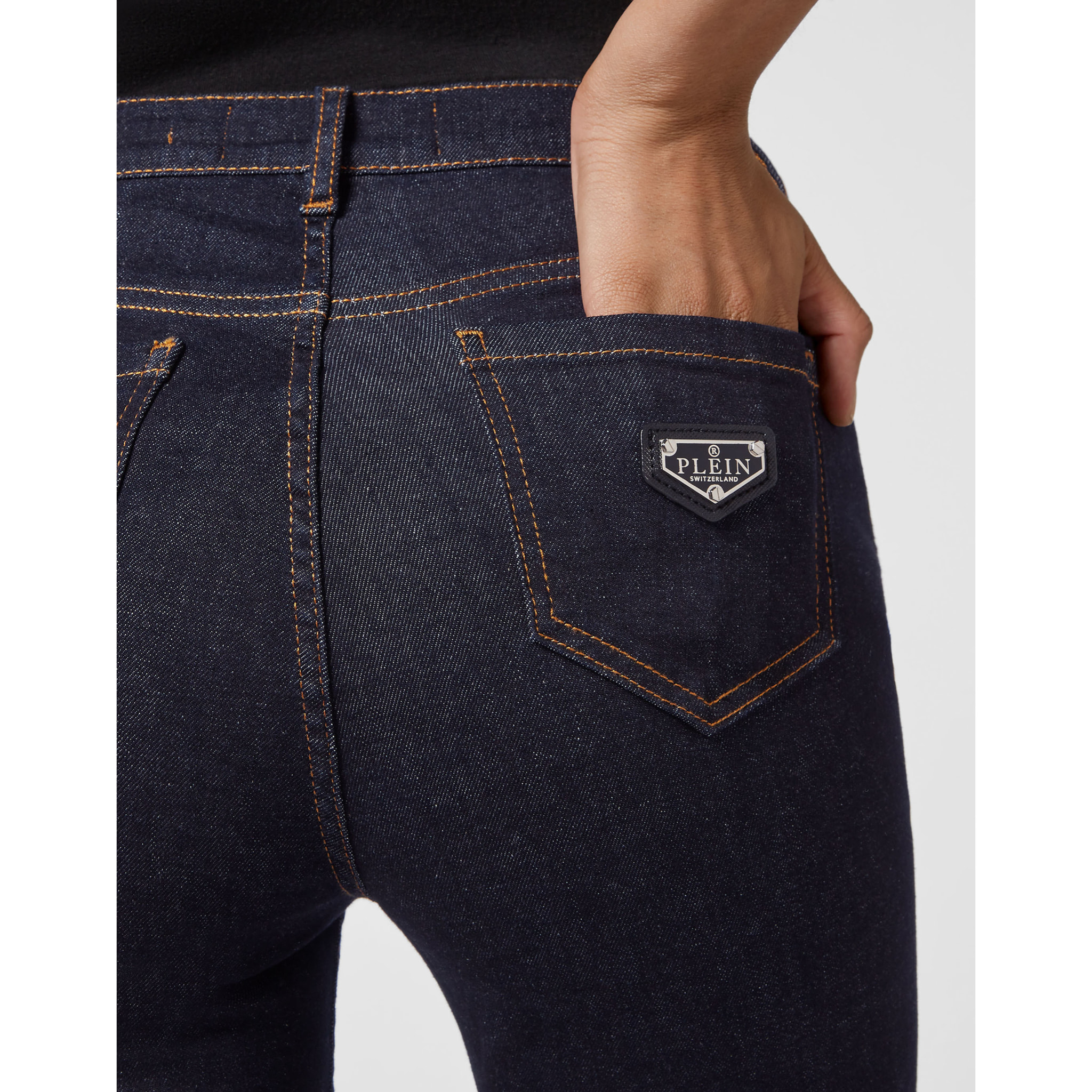 PHILIPP PLEIN Jegging de cintura alta
