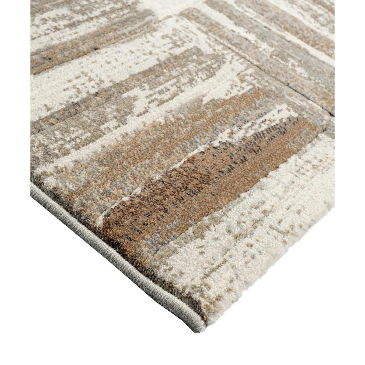 Tappeto Moderno Disegno Cornice Salotto Beige