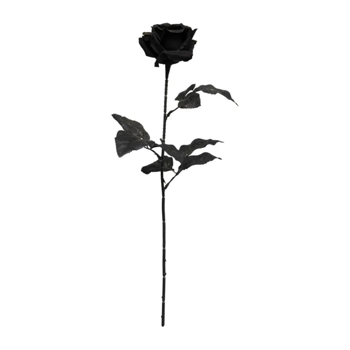 Branche Rose noir et doré H65cm