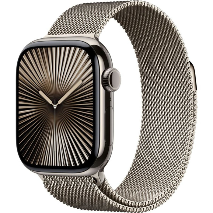 Montre connectée APPLE WATCH Serie 10 46mm Titane Naturel Loop Cell