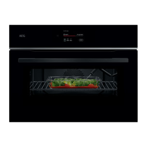 AEG Horno compacto 8000 MealAssist con Display CookSmart Touch 4,3 '', con WiFi TK8NK721B