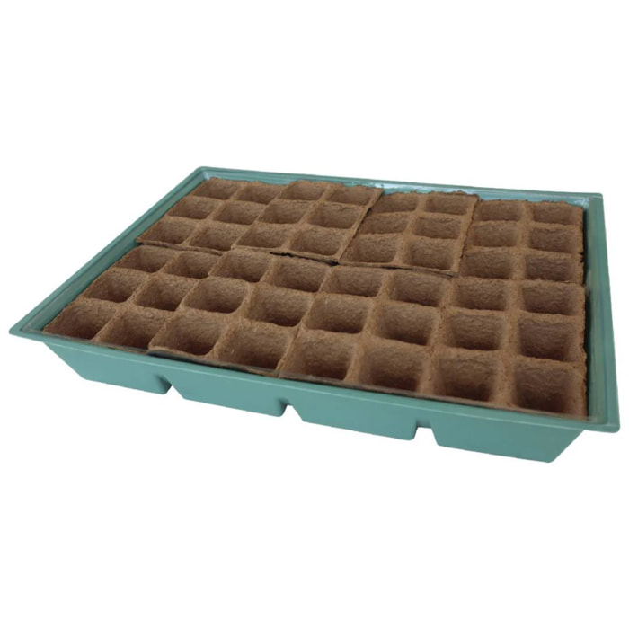 Kit de Semillero con Invernadero L para 8 bandejas Planeta Huerto