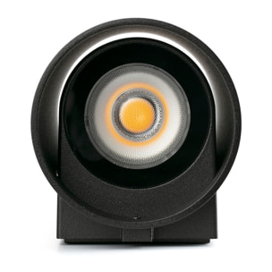 KOV 2L Lampe applique ronde noire 2700K 23°/23°