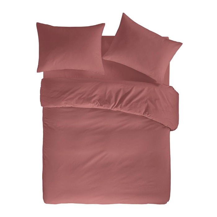 Housse de couette PURE en coton percale - rose foncÃ© - vendue seule