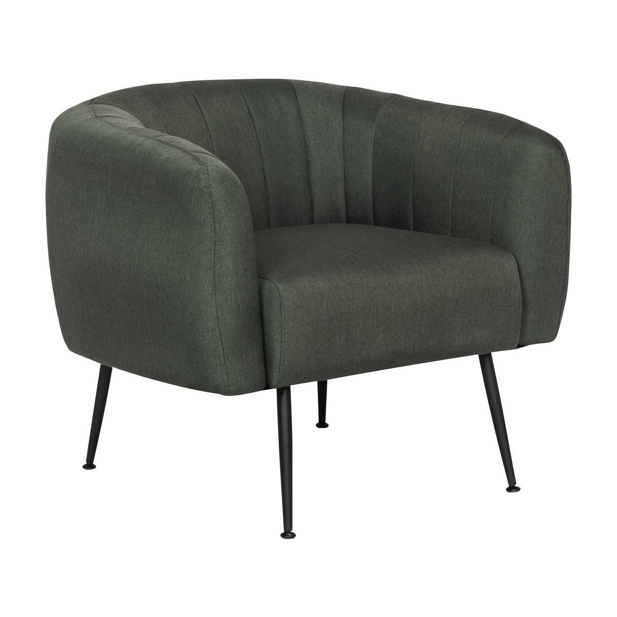 Fauteuil en tissu "Diana" - 1 place - Gris foncé