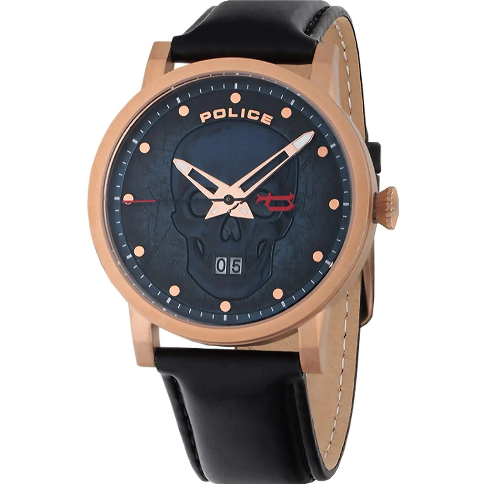 Reloj Police PL15404JSR.03 Hombre Analogico Cuarzo con Correa de Cuero