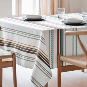 Nappe imprimée anti-tâches NUBIA VERT