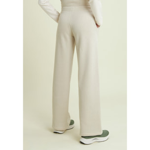 Pantaloni donna wide leg mélange lurex