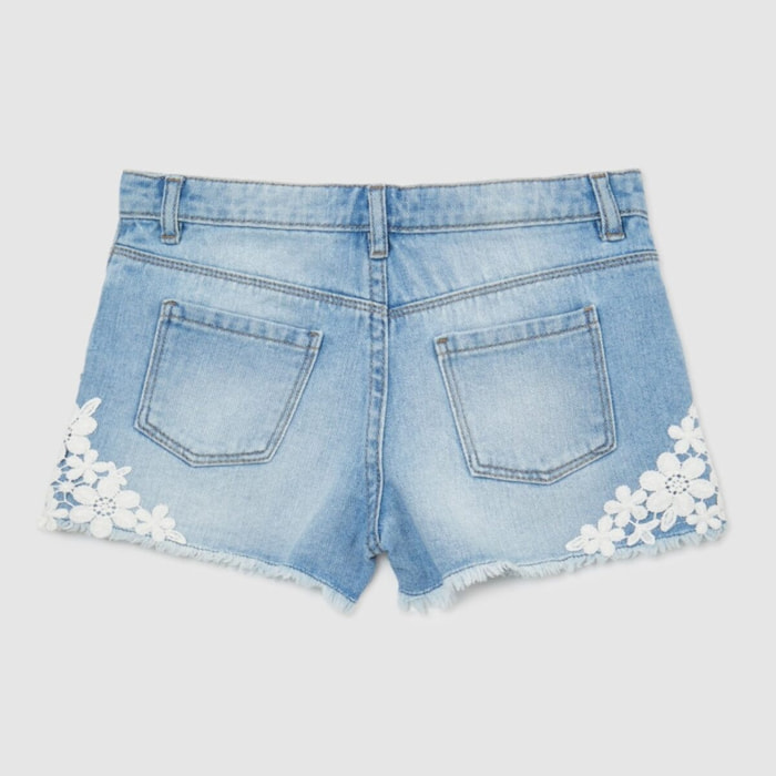 Pantaloncini di jeans con ricami