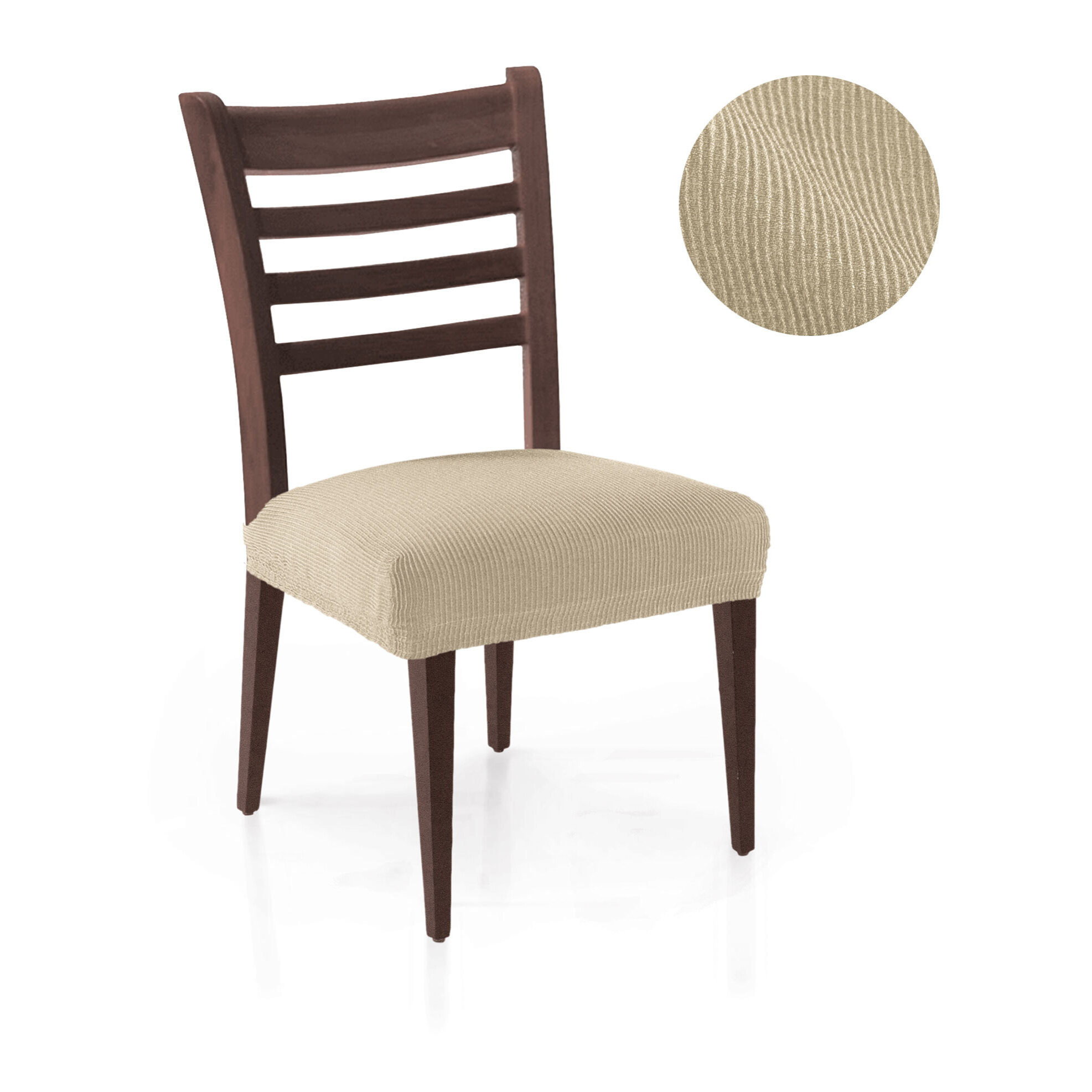 Funda Elástica para ASIENTO de SILLA pack2 unidades modelo MARCELA