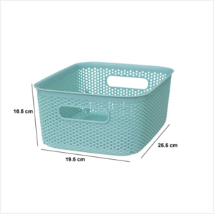 Panier en crochet Crochy 4L bleu