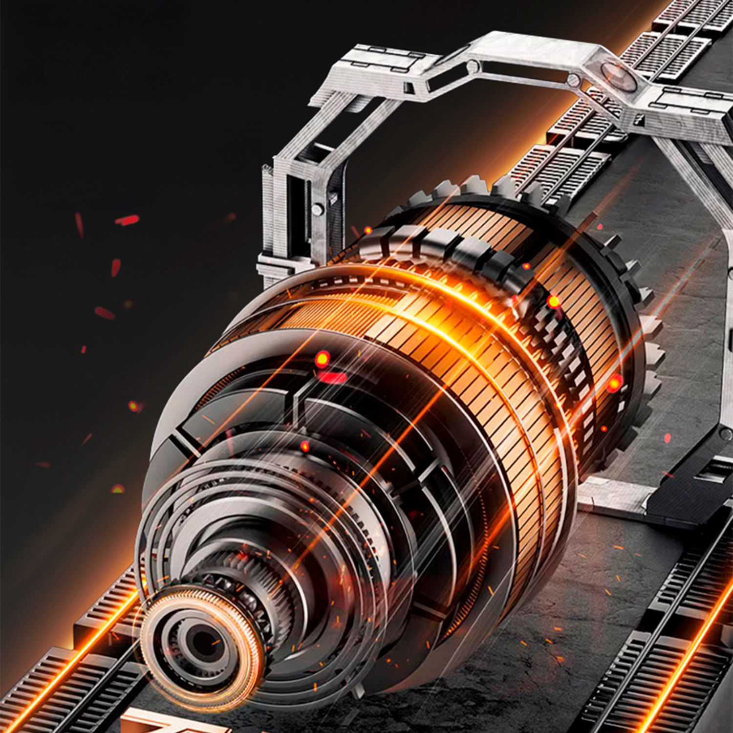 Soplador turbo 21V con mango extensible, 800W y 15000mAh.