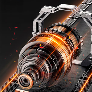 Soplador turbo 21V con mango extensible, 800W y 15000mAh.