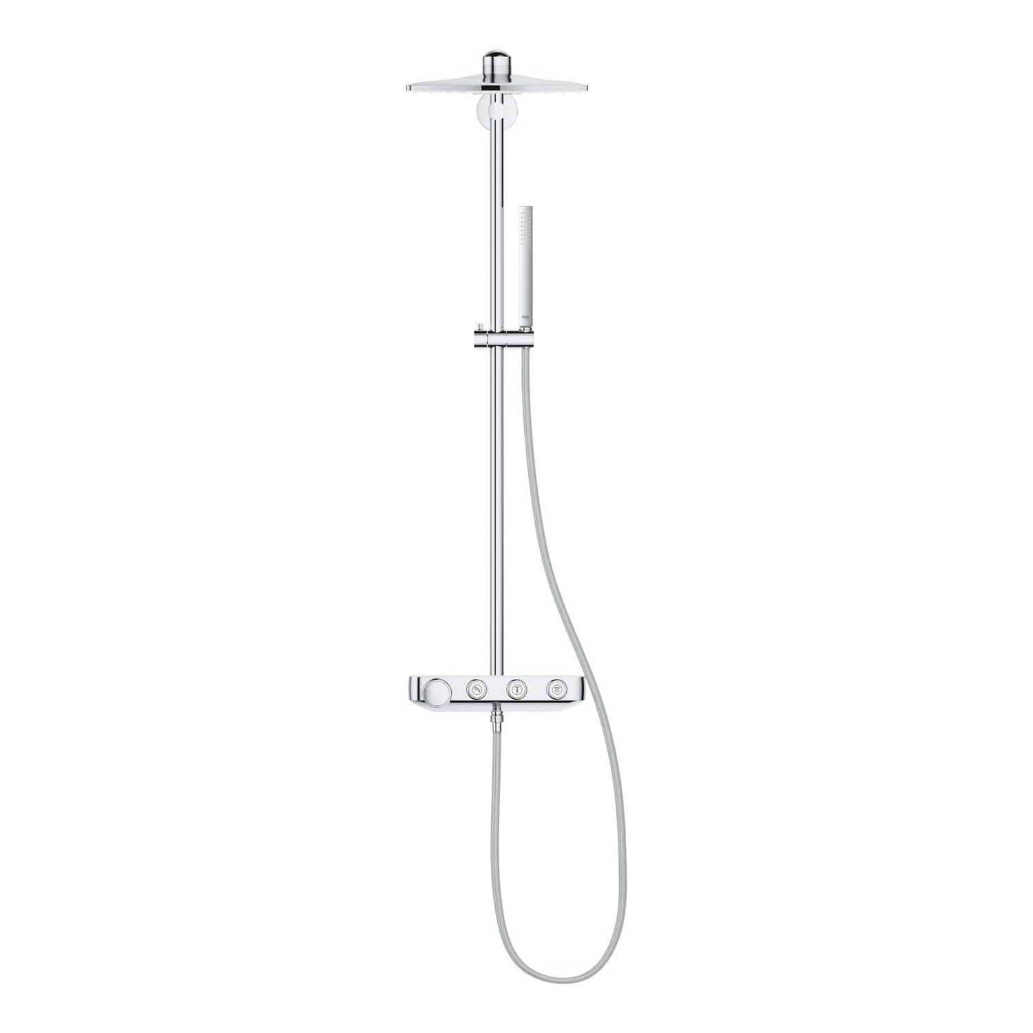 GROHE Colonne de douche avec mitigeur thermostatique Blanc Euphoria SmartControl System 310 Cube Duo