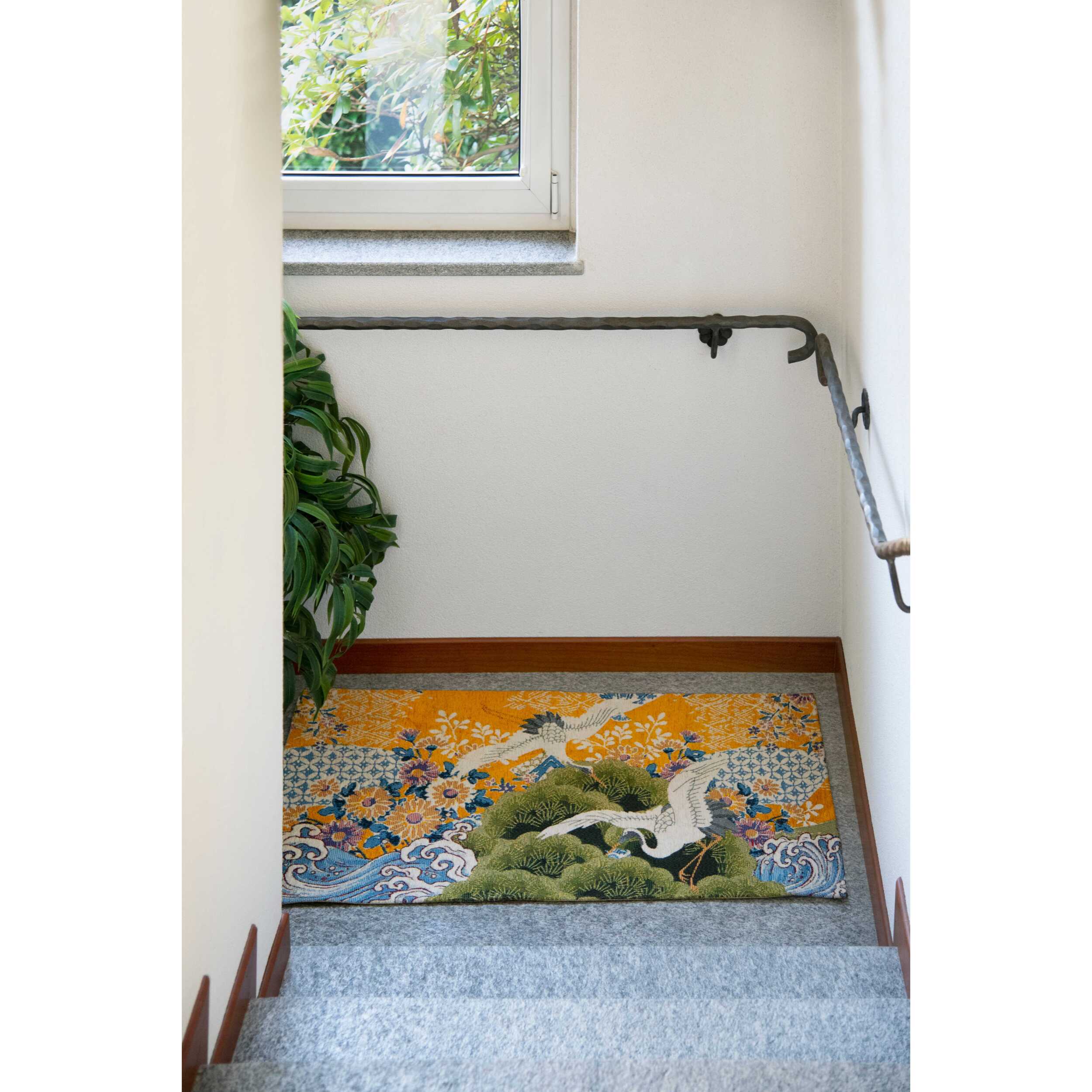 Tappeto Excelsa Kimono in poliestere e cotone 55x110x0,7 cm multicolore