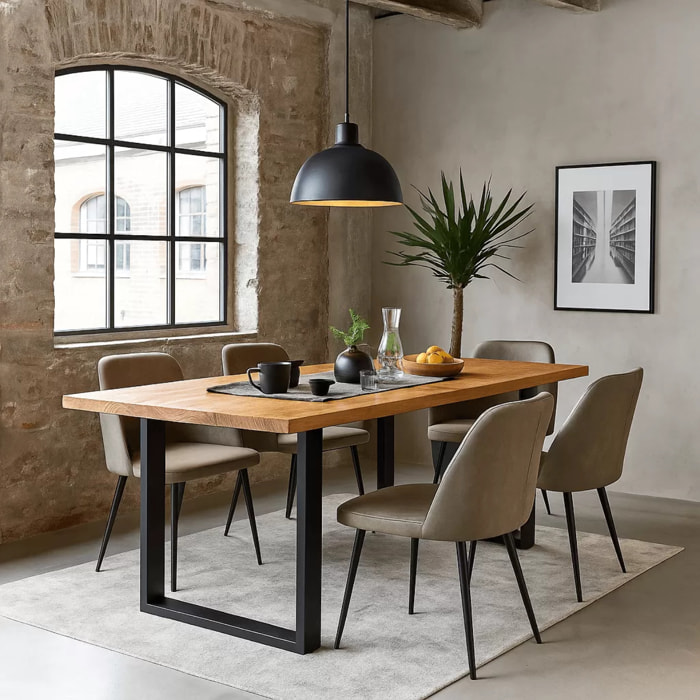 Table Symphony chêne noire Kare Design