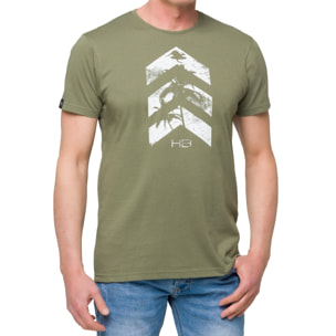 Camiseta de algodón 150 gr Hot Buttered Arrow Color Verde Militar