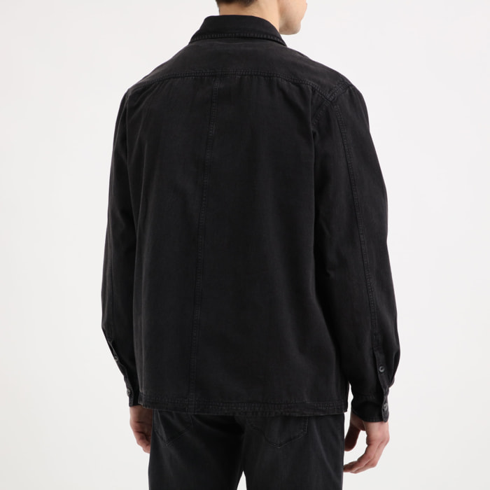 Surchemise Collin - comfort fit - 100% coton - noir